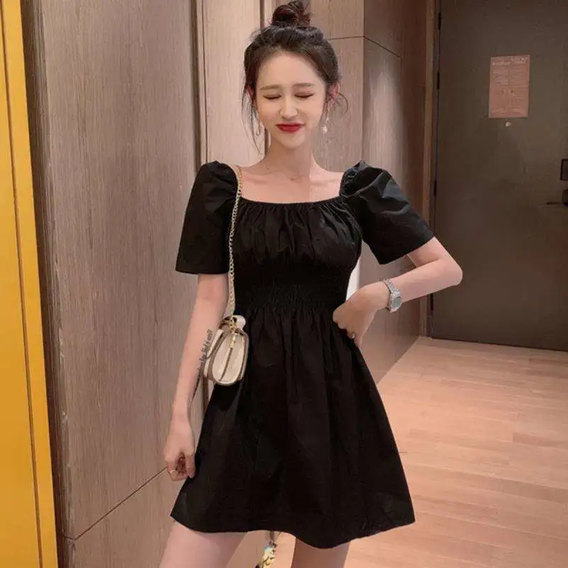 可盐可甜法式初恋连衣裙女夏季新款桔梗仙女
