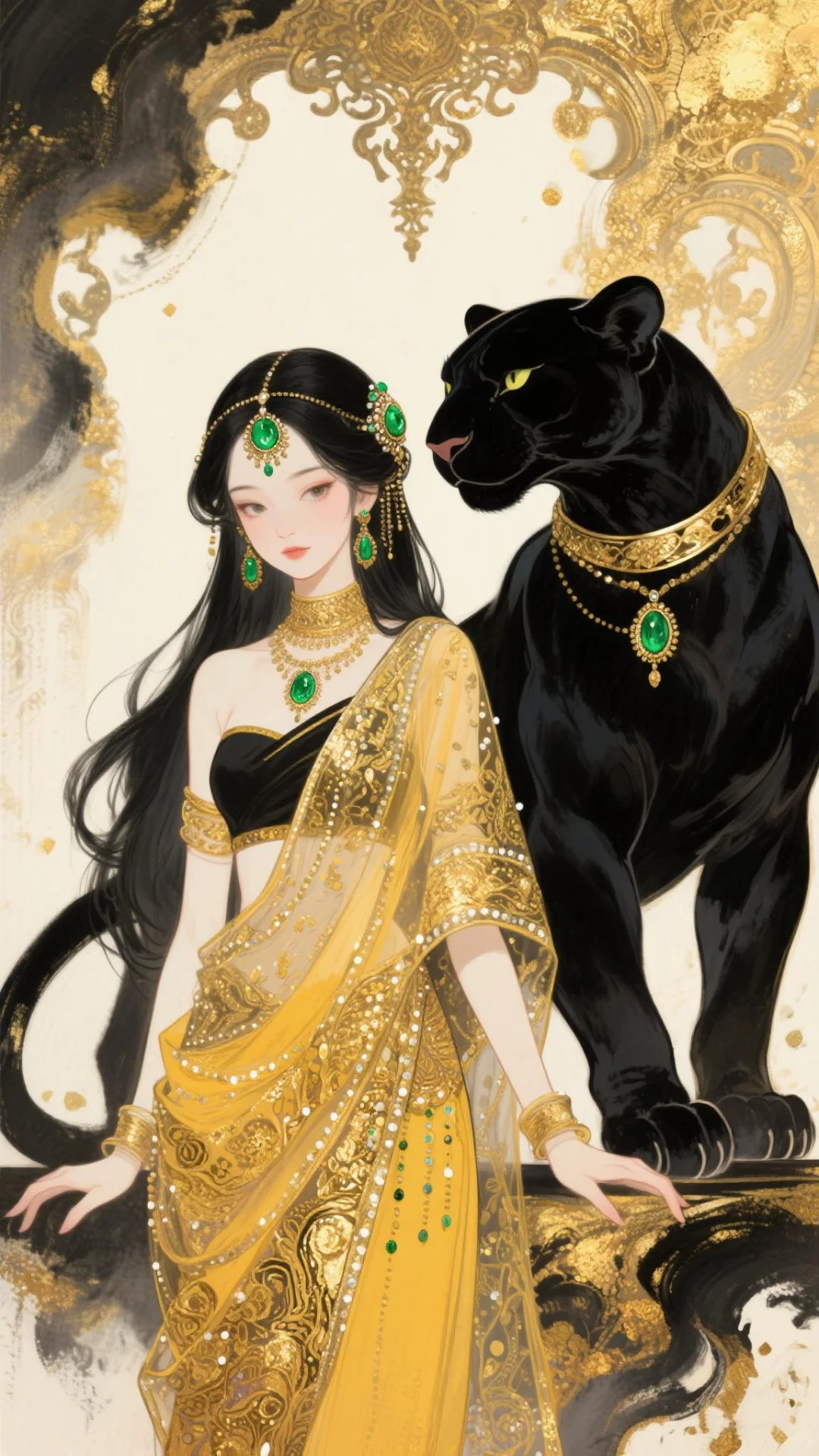 异域风情！女孩跟她的大猫！