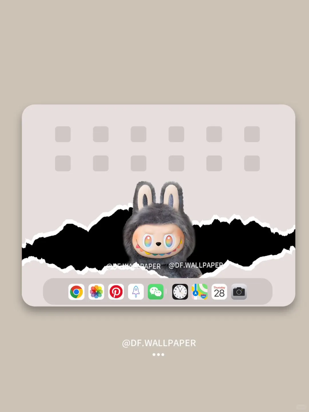 ipad壁纸｜labubu 冲出屏幕