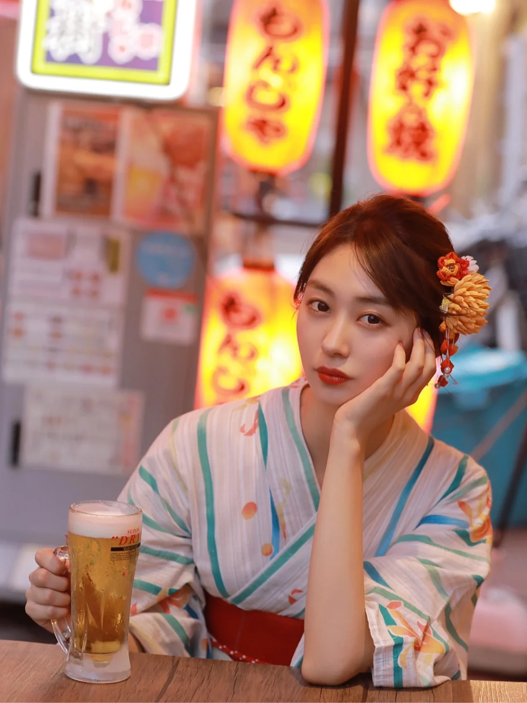 浴衣拍夜景氛围感也好强✨
