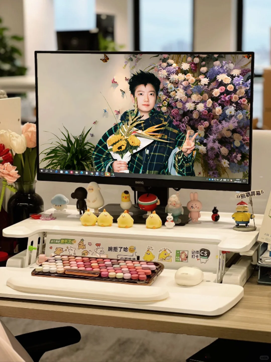 愿鲜花的掌声常伴你|孙颖莎手机平板壁纸