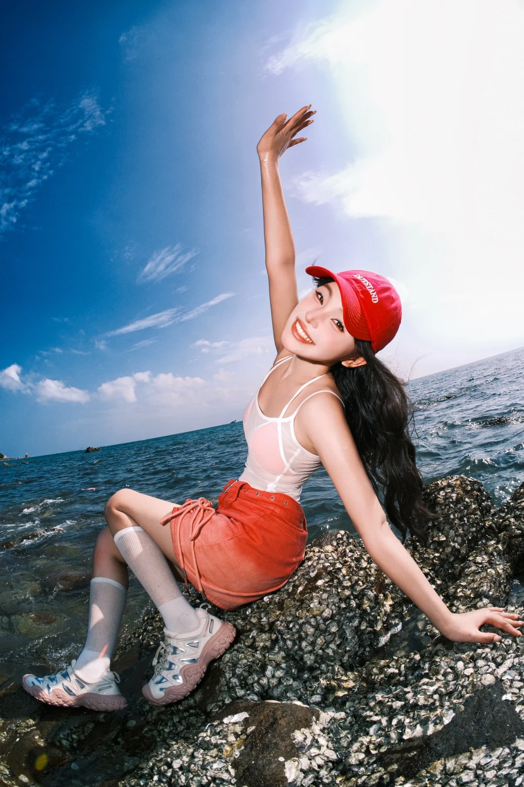老娘与海，海边浪姐，浪花一朵朵Ⅰ富士色彩