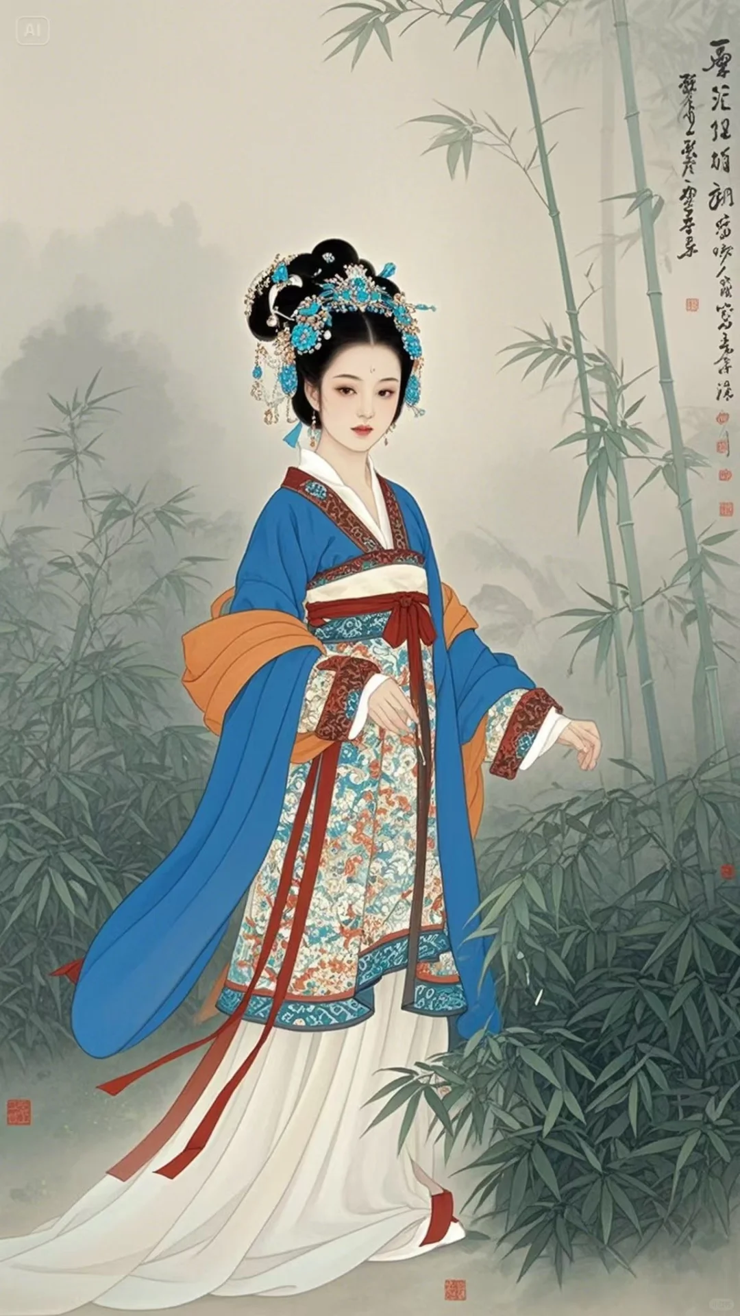 水墨画里走出的清冷感美人被我拍到！