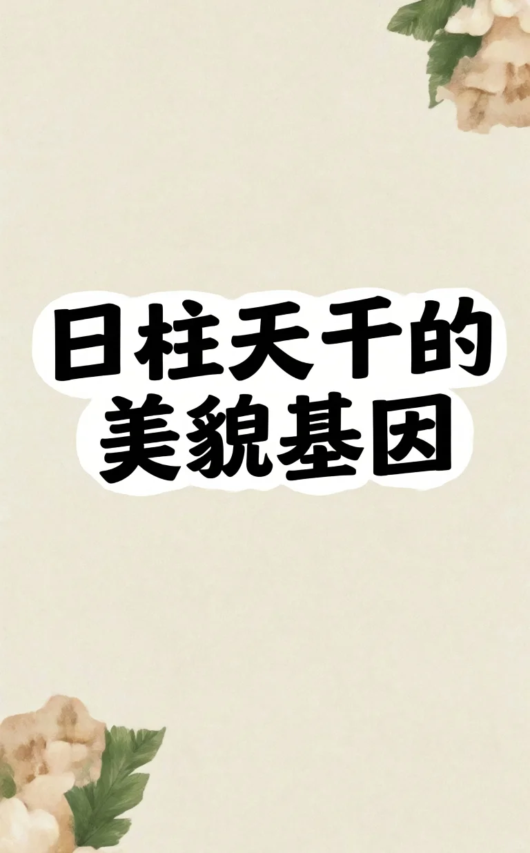 日柱天干得美貌基因