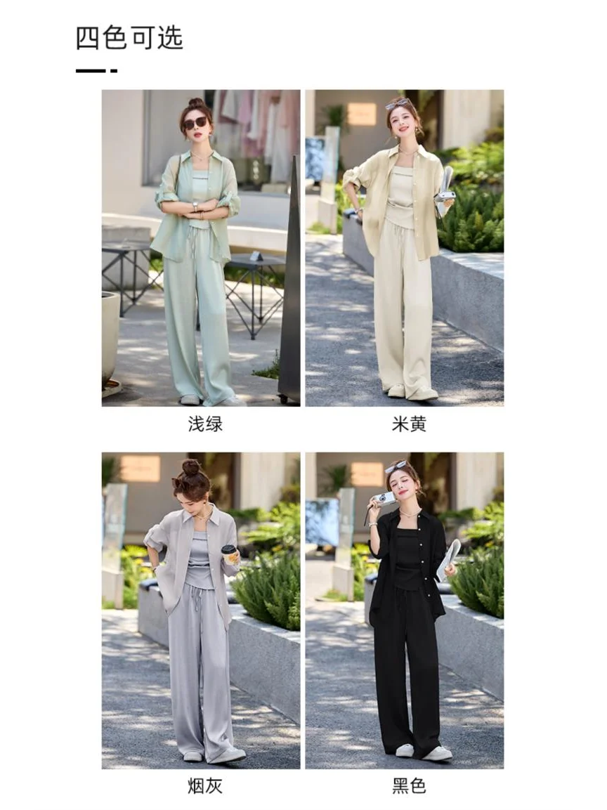 休闲套装女2025夏季新款韩系高级松弛感