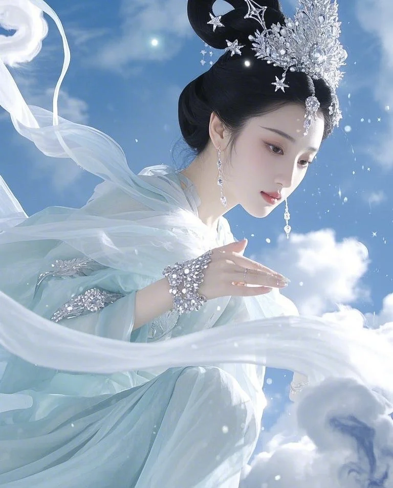 这一袭，天女下凡！绝美！