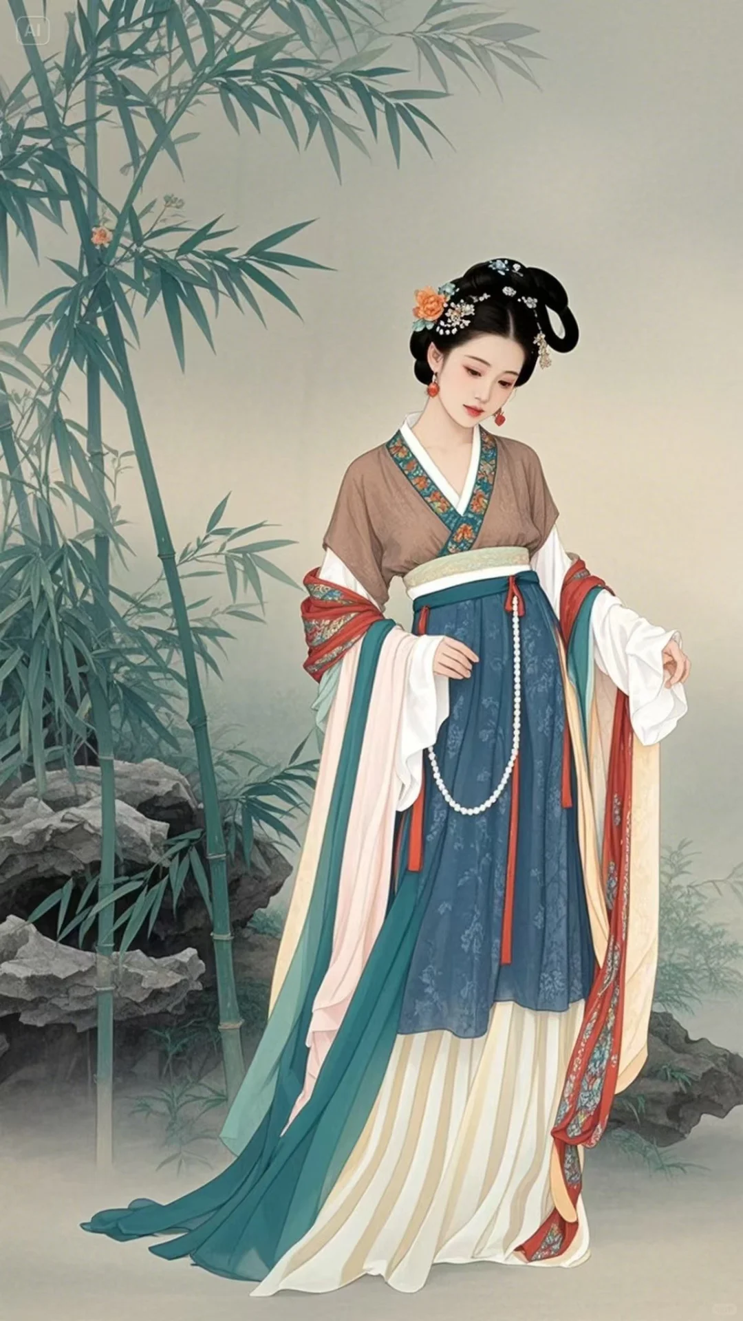 水墨画里走出的清冷感美人被我拍到！