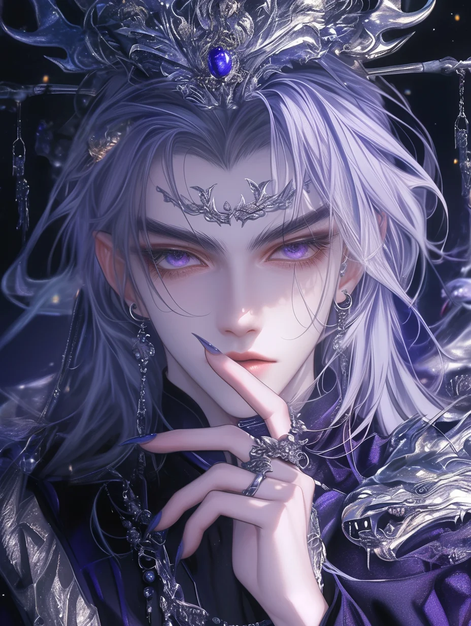 Lucifer｜“紫衣绽放，婀娜映雪肤。”
