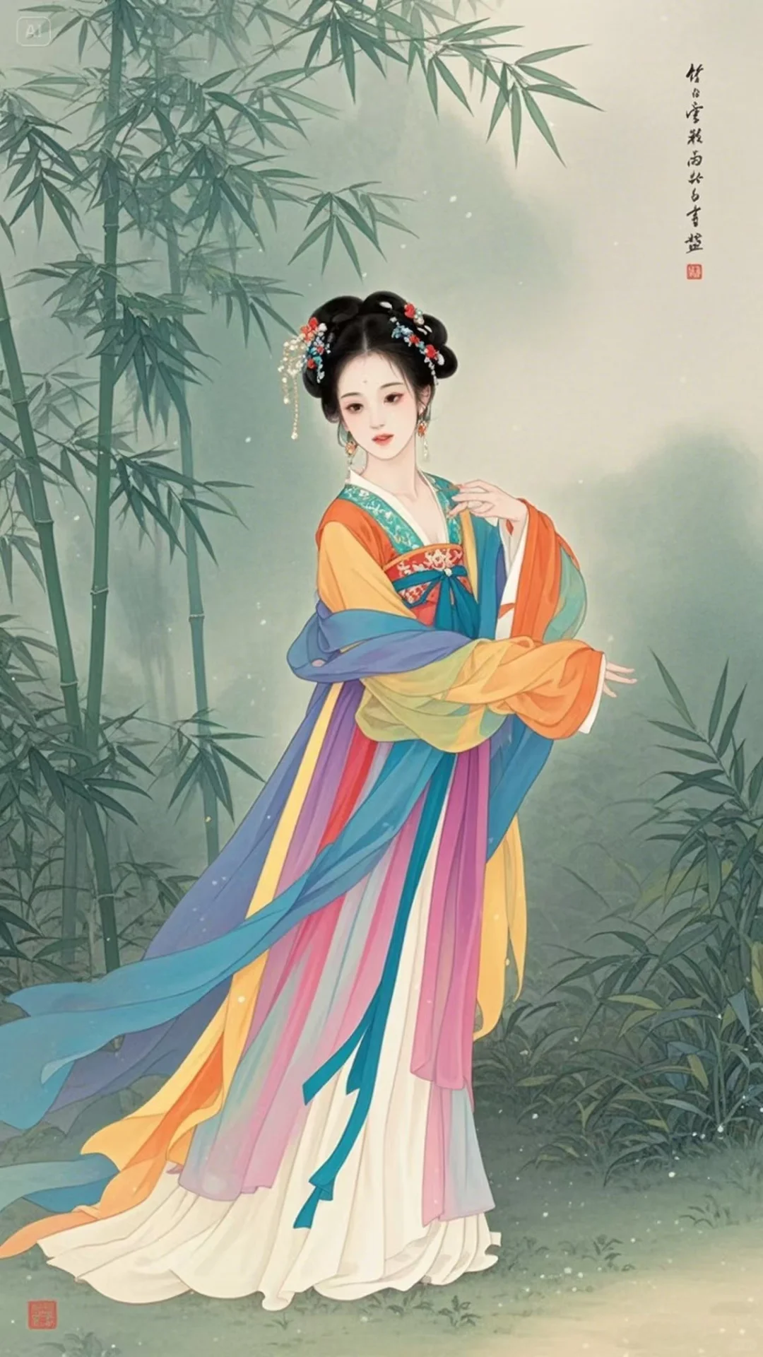 水墨画里走出的清冷感美人被我拍到！