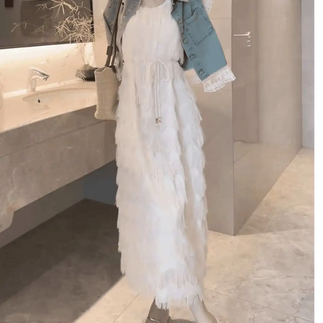 夏装搭配一整套女时尚设计感蕾丝拼接牛仔外