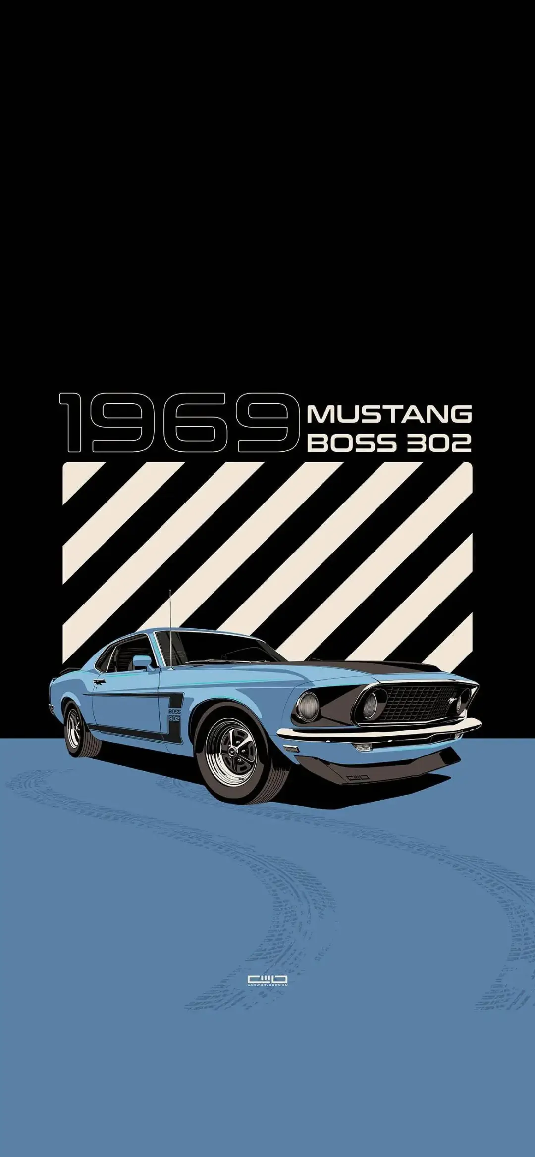 几张适合做手机壁纸的MUSTANG图