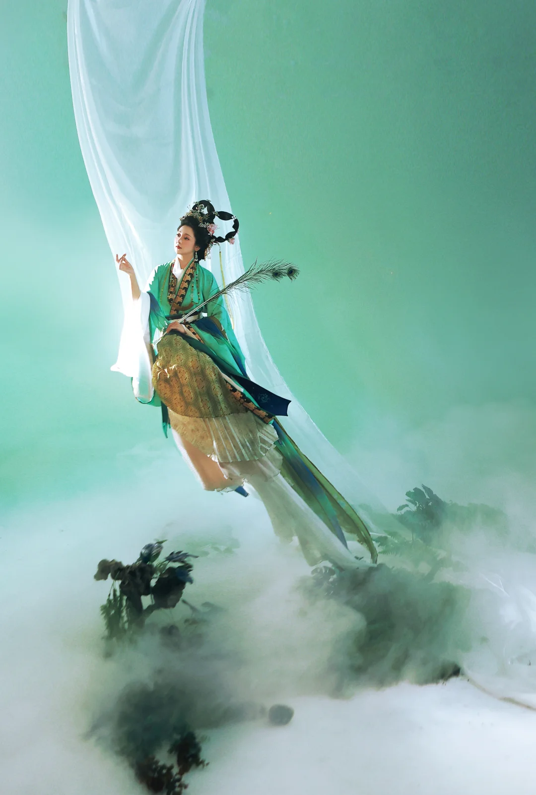 洛神赋·轻云蔽月｜仕女图