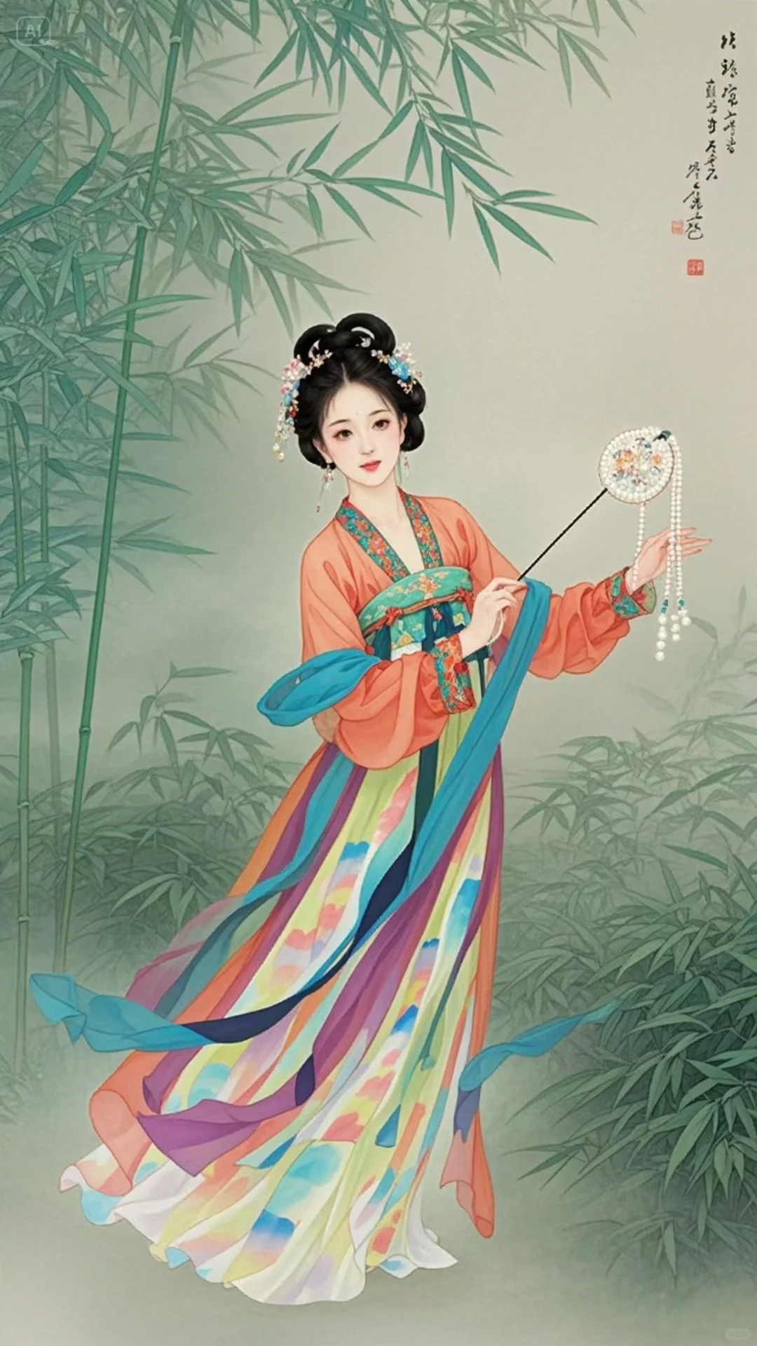 水墨画里走出的清冷感美人被我拍到！