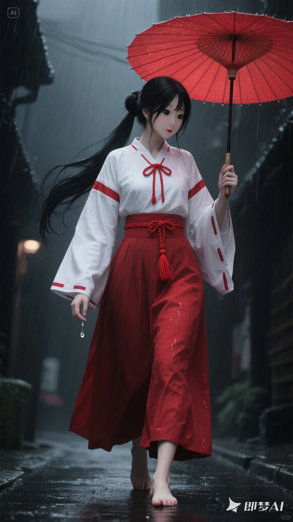 崔三娘穿的中国巫女服