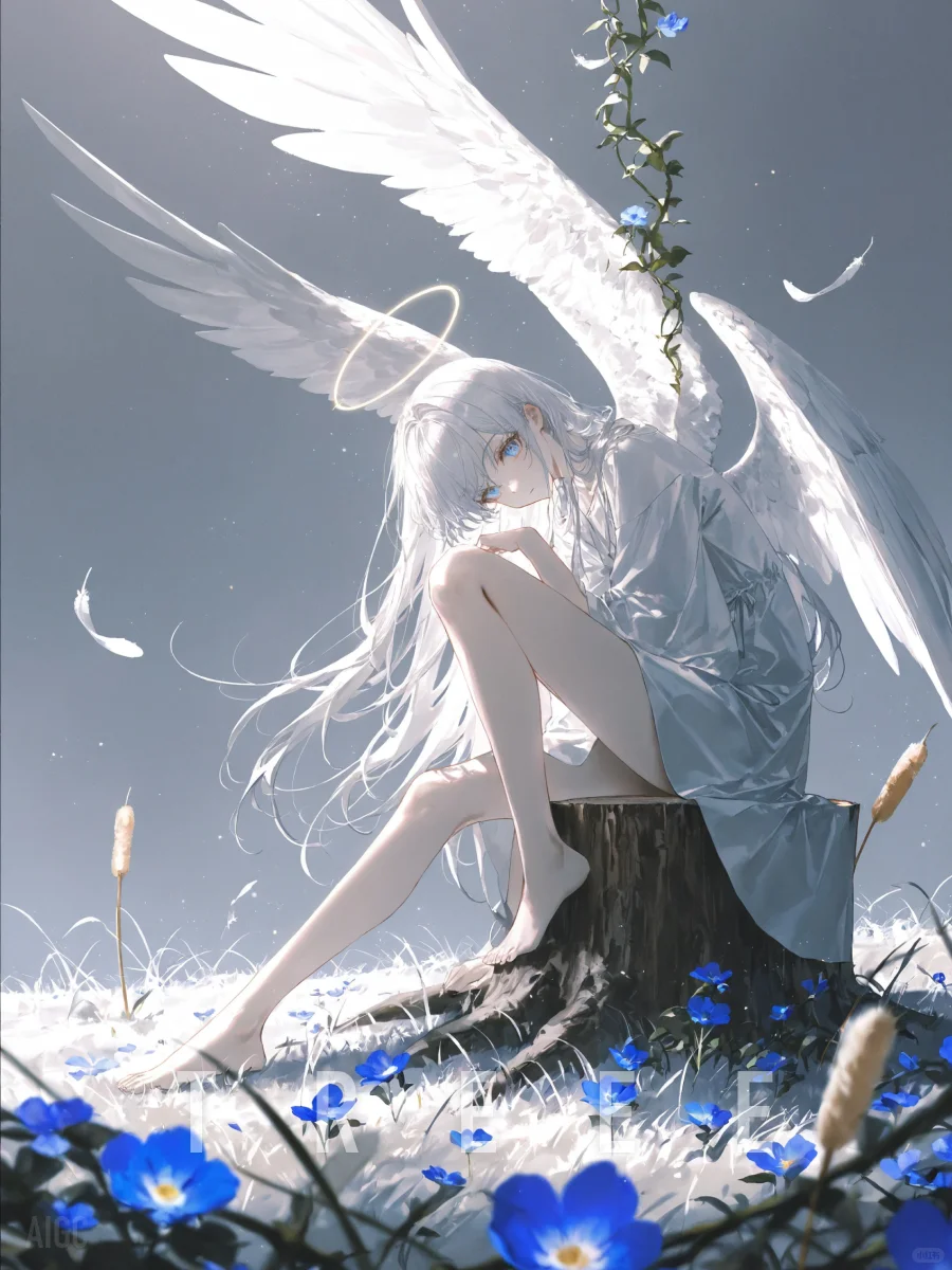 花与天使