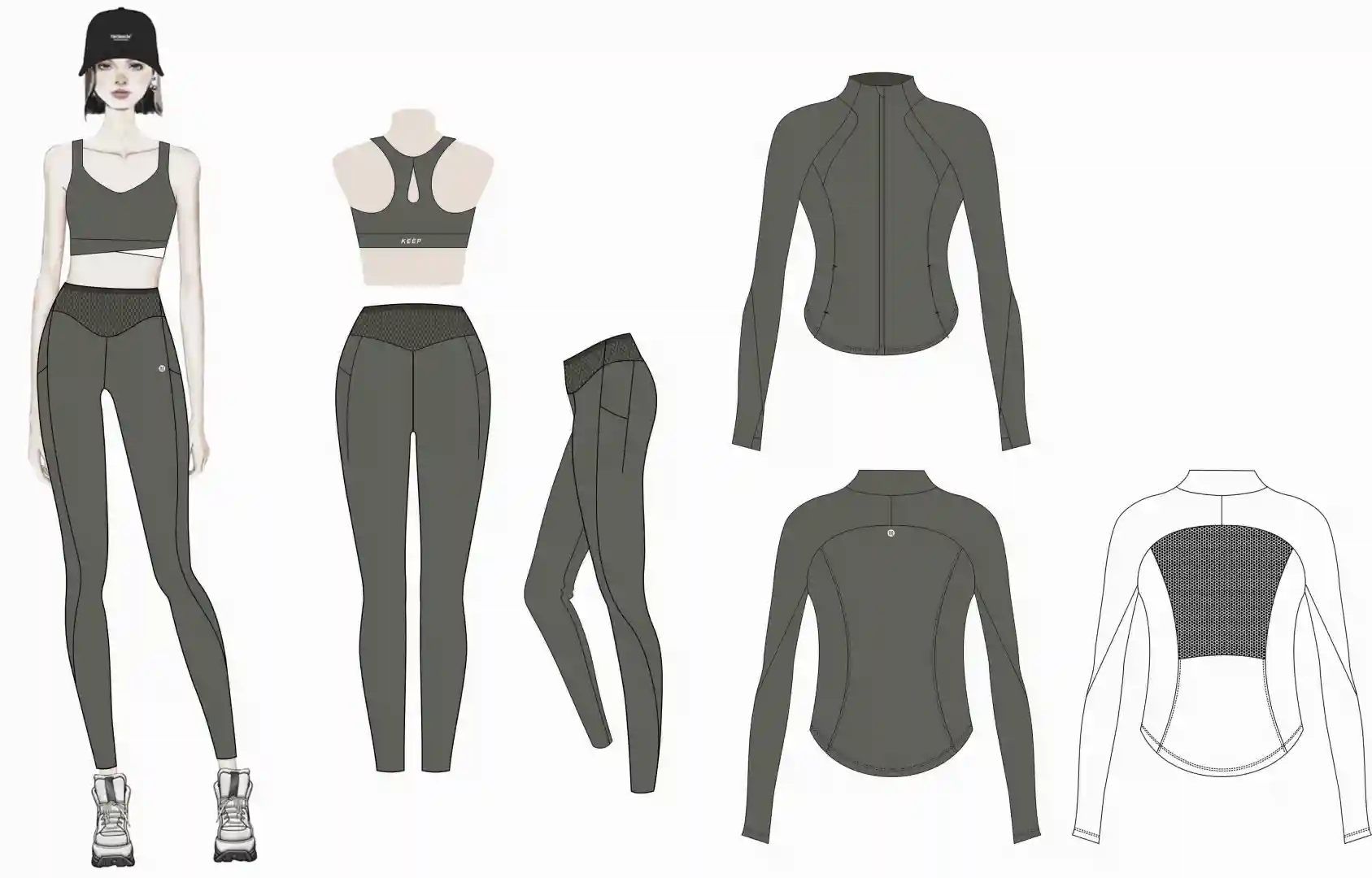瑜伽服三件套