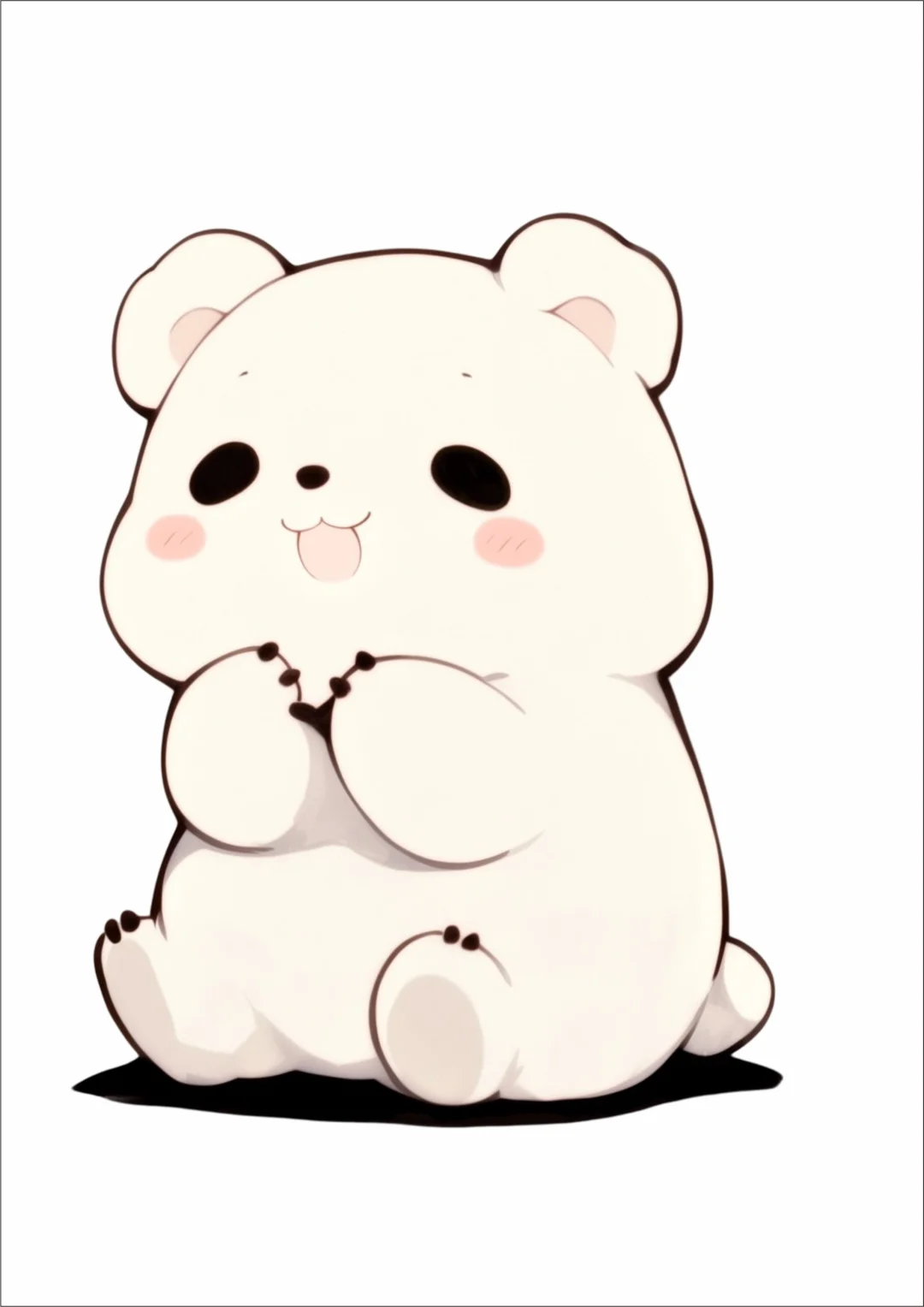 可爱的小白熊