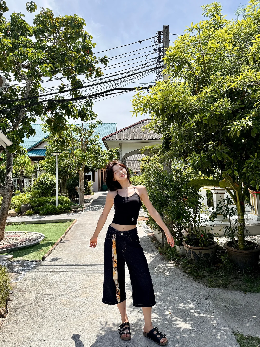 运动系辣妹出街❤️‍🔥撸铁女的夏日背杀