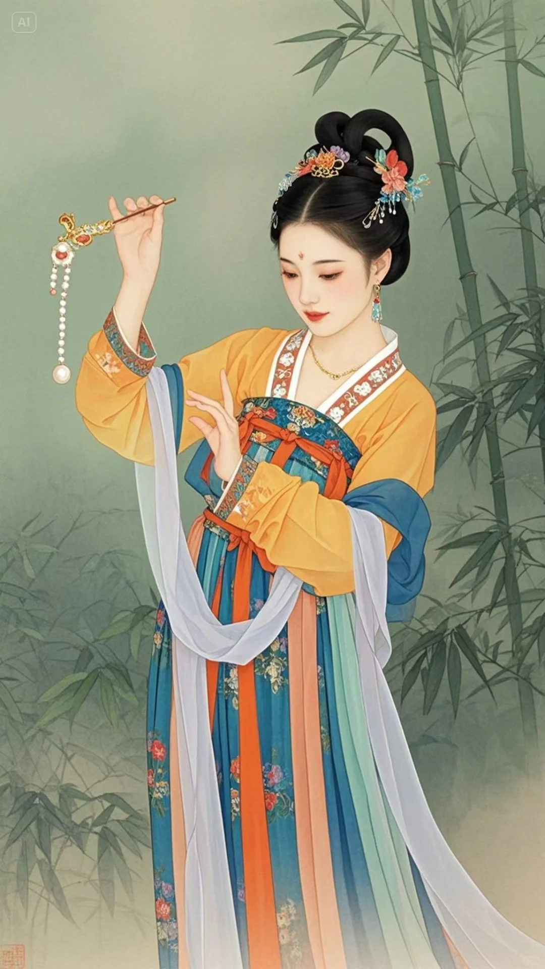 水墨画里走出的清冷感美人被我拍到！