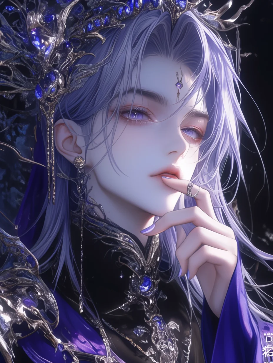 Lucifer｜“紫衣绽放，婀娜映雪肤。”