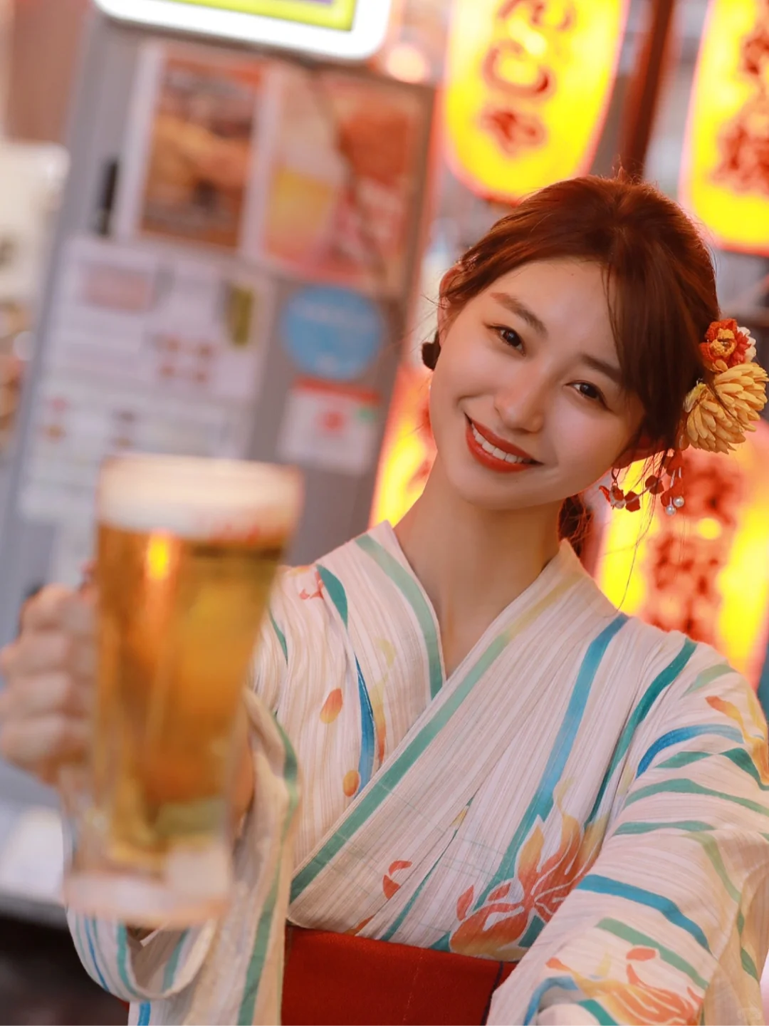 浴衣拍夜景氛围感也好强✨