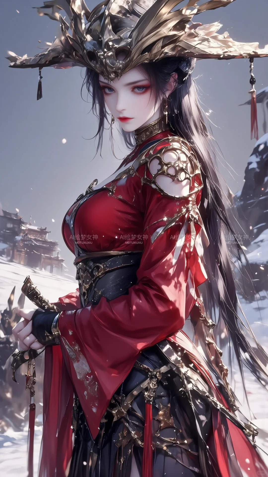 雪地里的美杜莎女王