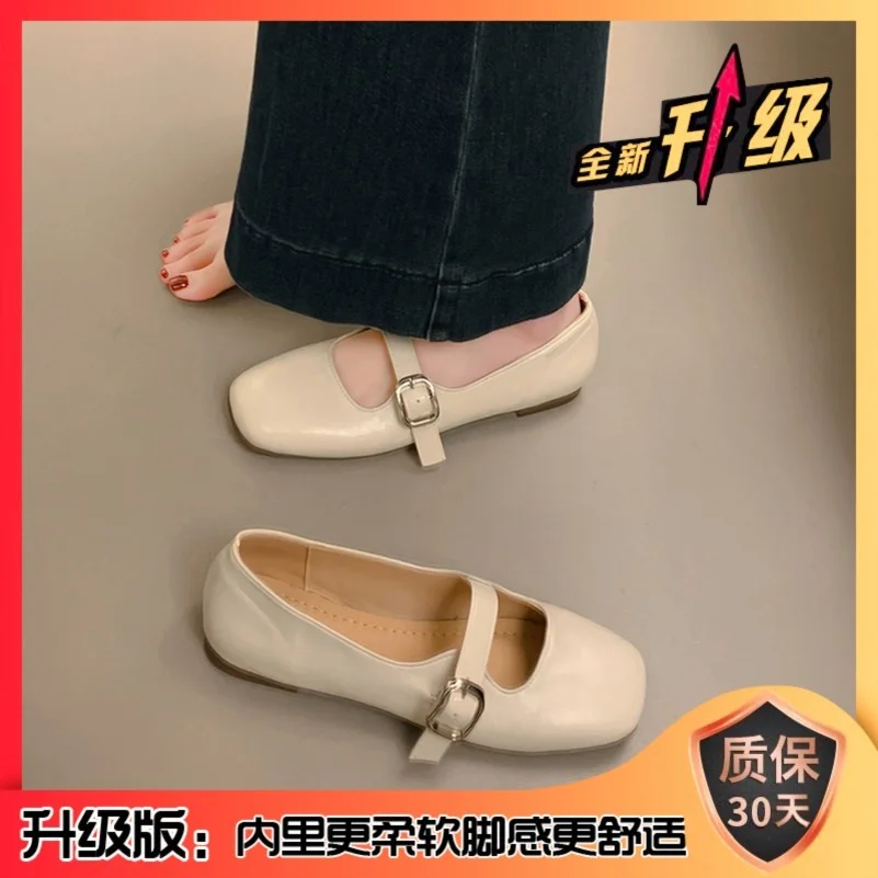 平底复古玛丽珍鞋女2025年春秋季新款小