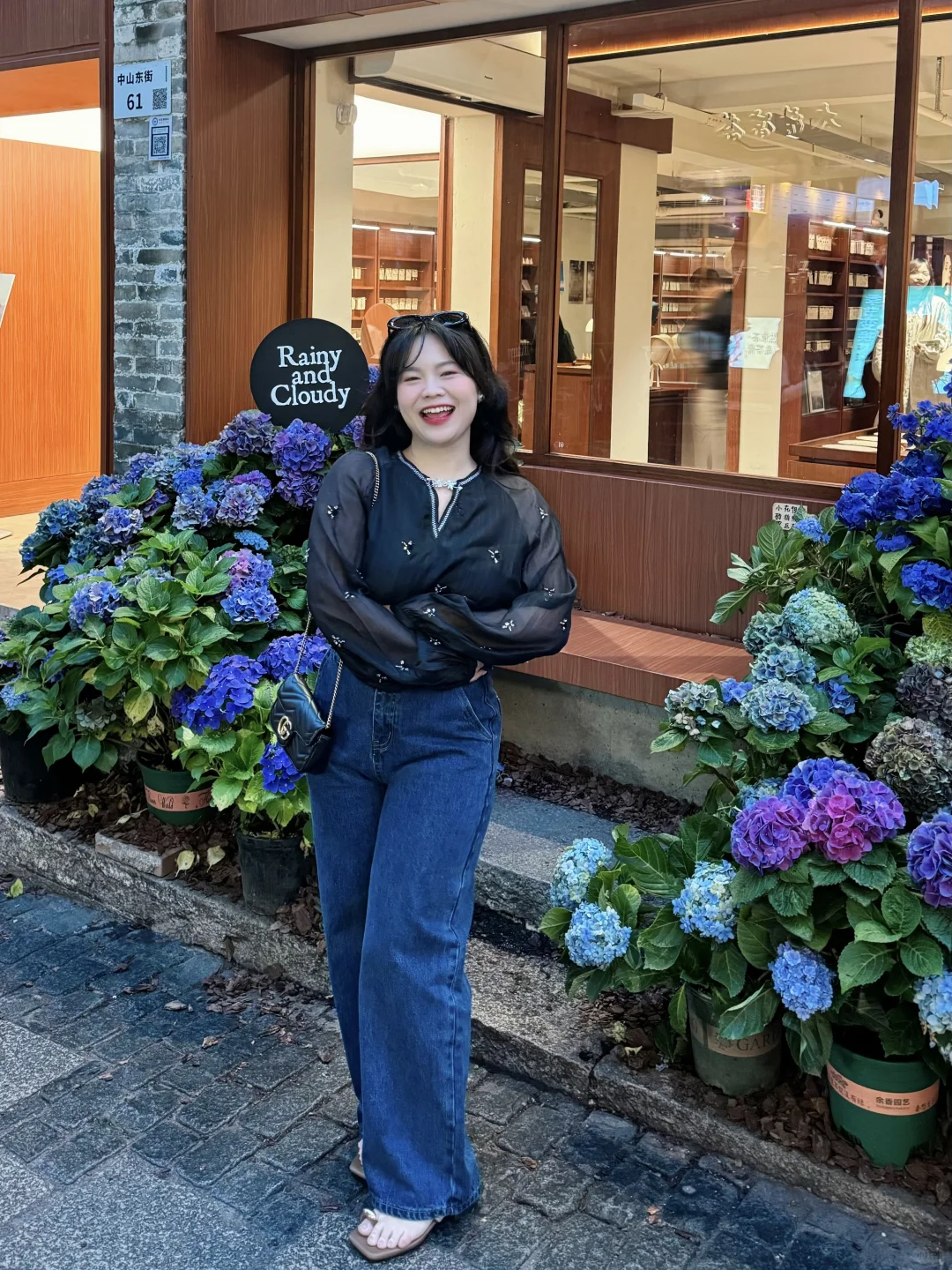 153cm 60kg朋友说我真的hen懂穿牛仔裤！！