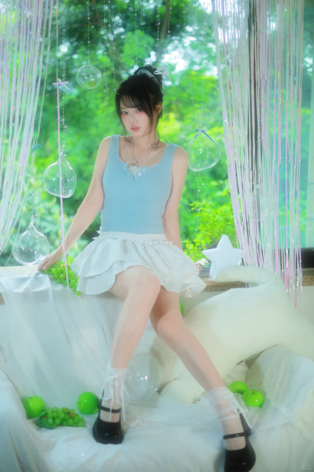 手臂粗被女摄拍写真治愈的一天