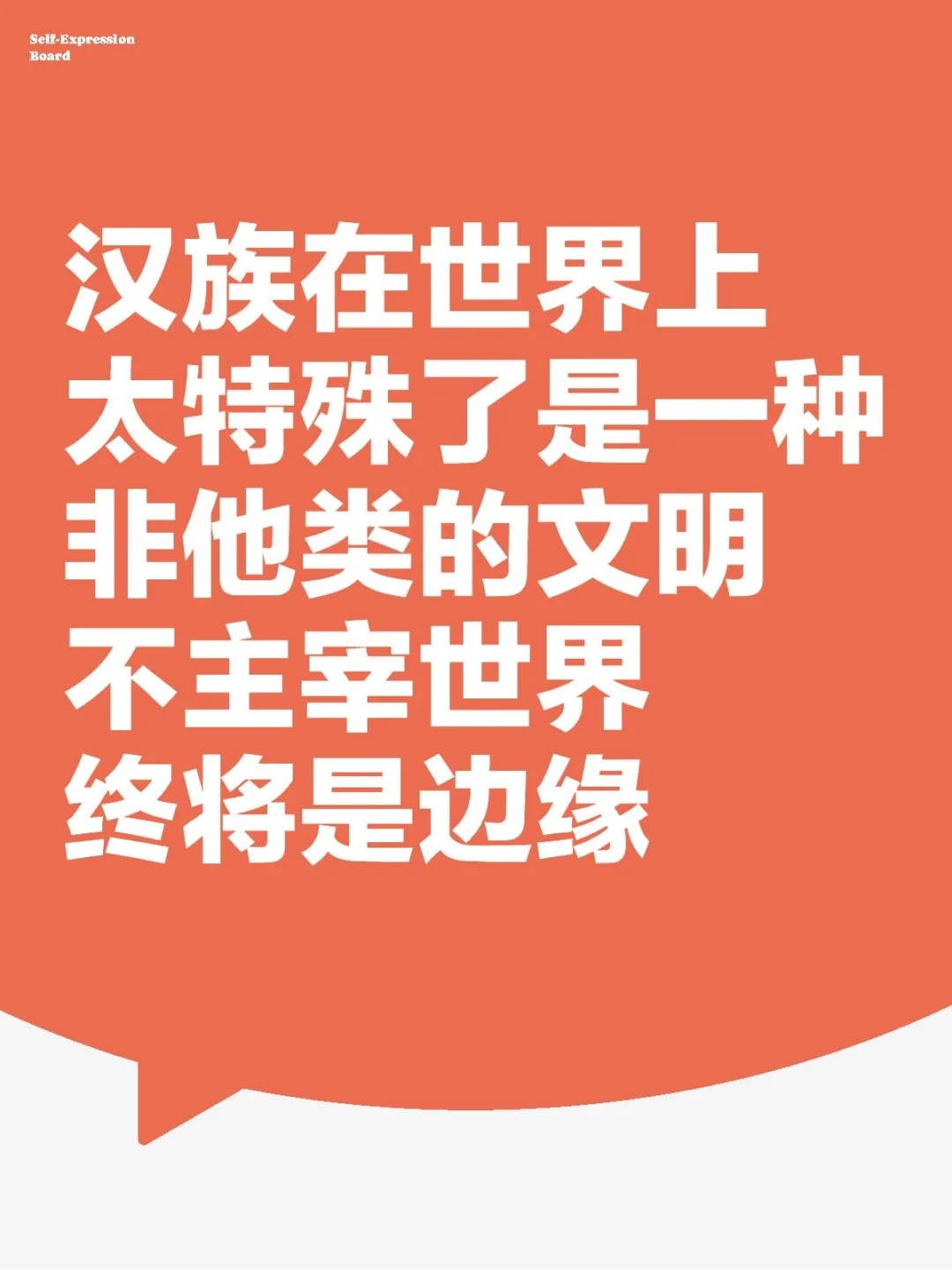 汉族在世界上太特殊了是一种非他类的文明不主宰世界终将是边缘
