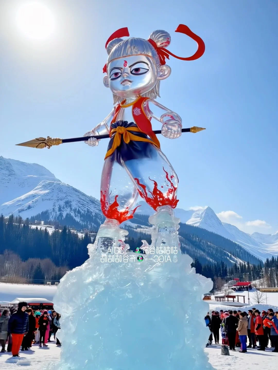 想在冰雪大世界看哪吒❗️