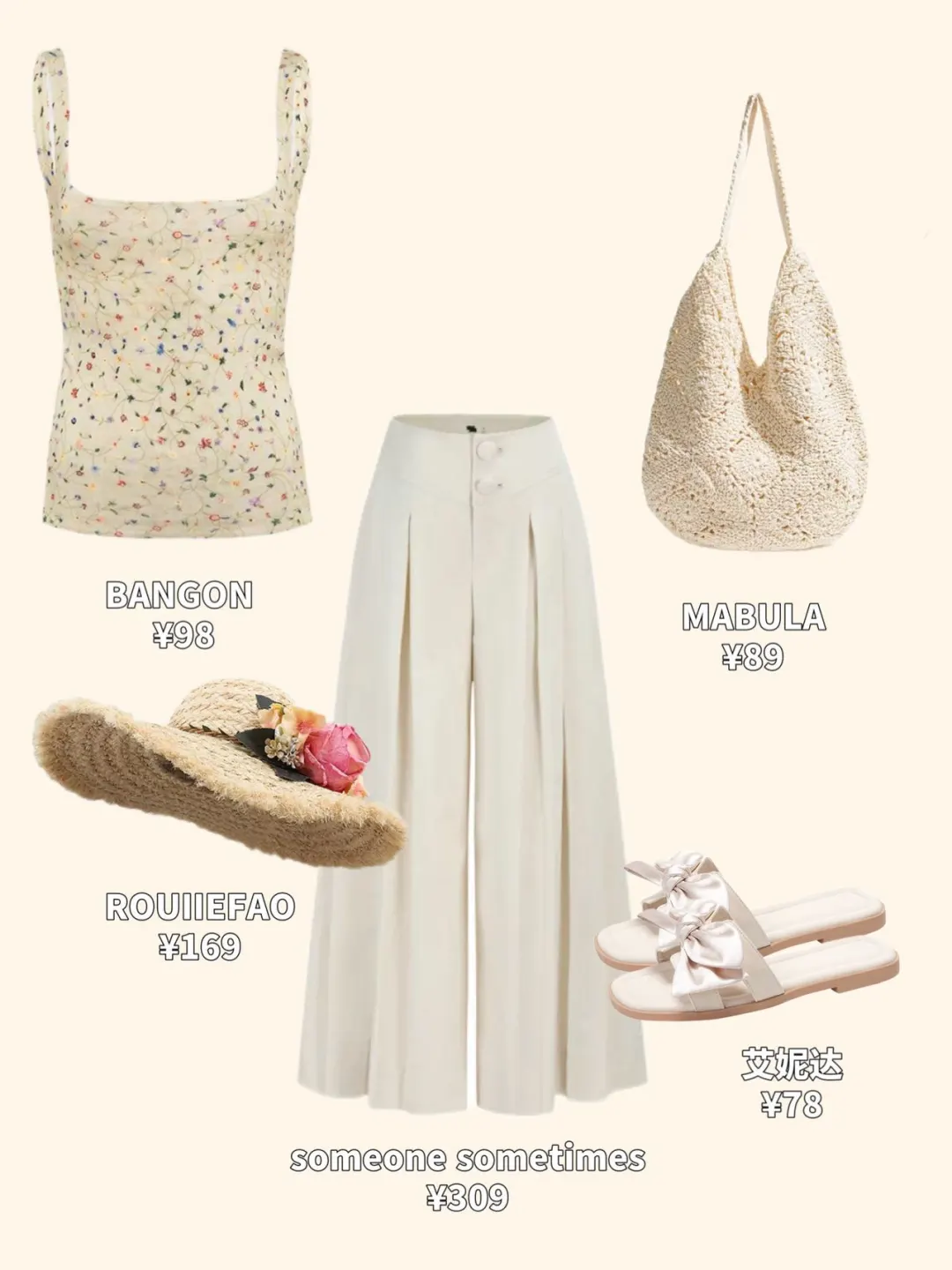度假Outfits️｜沙滩度假怎么穿？