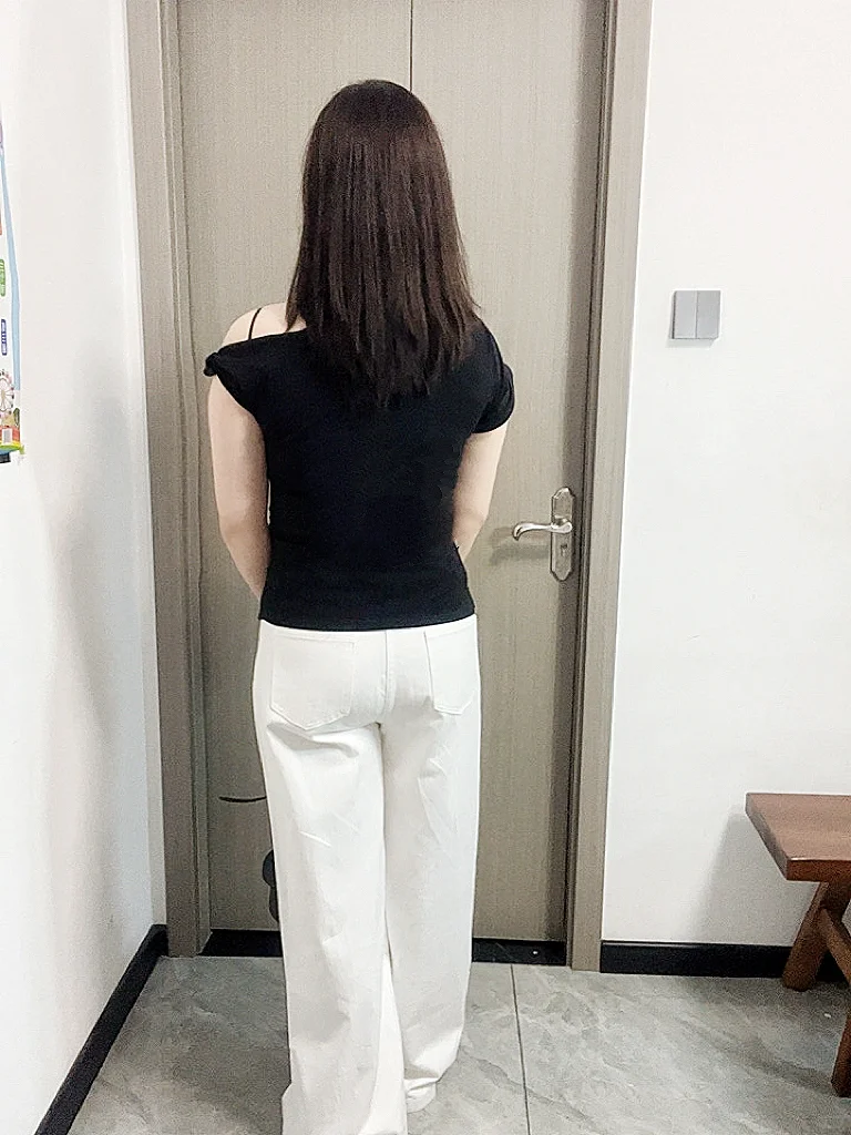135斤！！微胖姐妹还是适合露肩t别太显瘦了