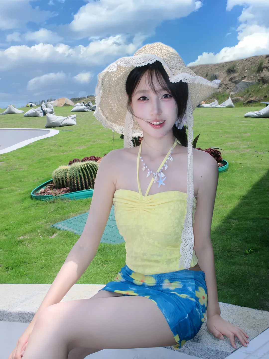 抖音赞比很高的一套海边穿搭🏝️