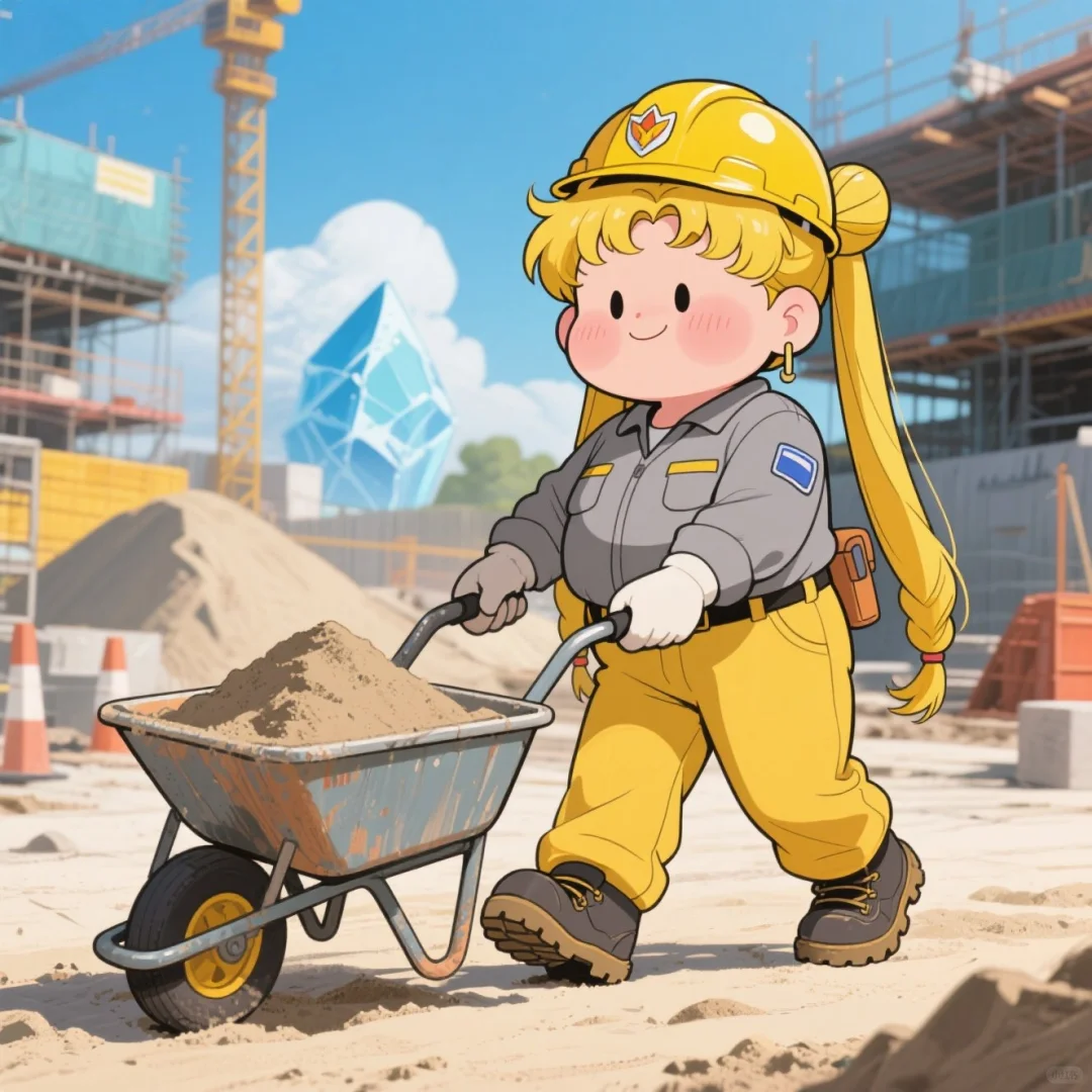 👷🏿‍♀不打工就没饭吃，打工就有苦吃