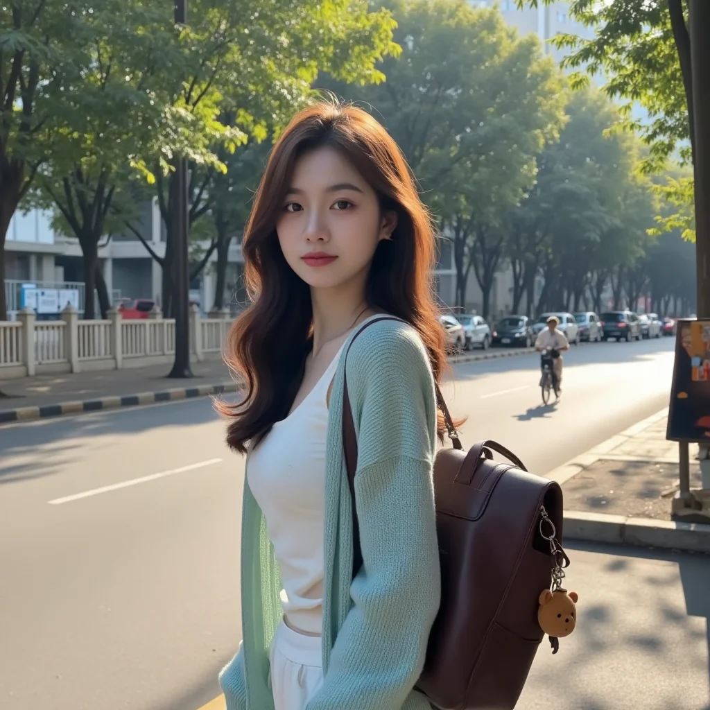 把春天留在街头