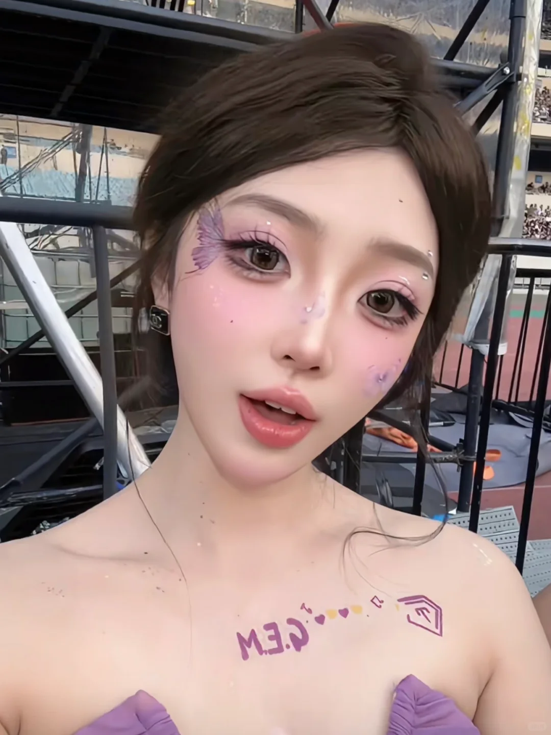 自己画的邓紫棋｜林俊杰应援妆