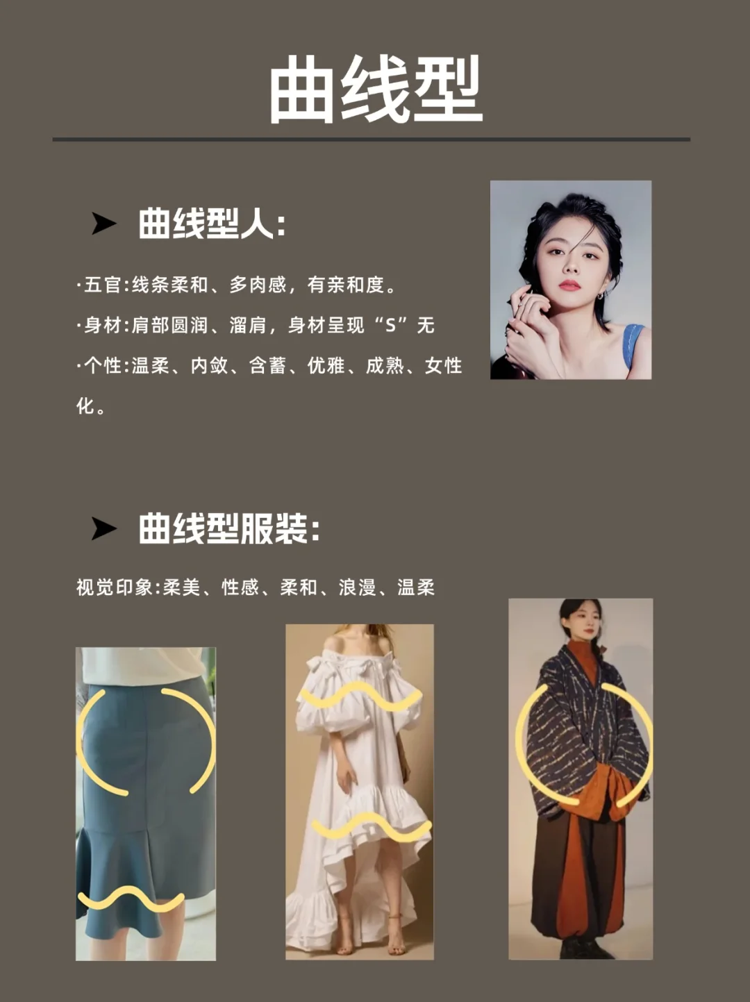形象美学 |从脸型到身材的划分-直曲线