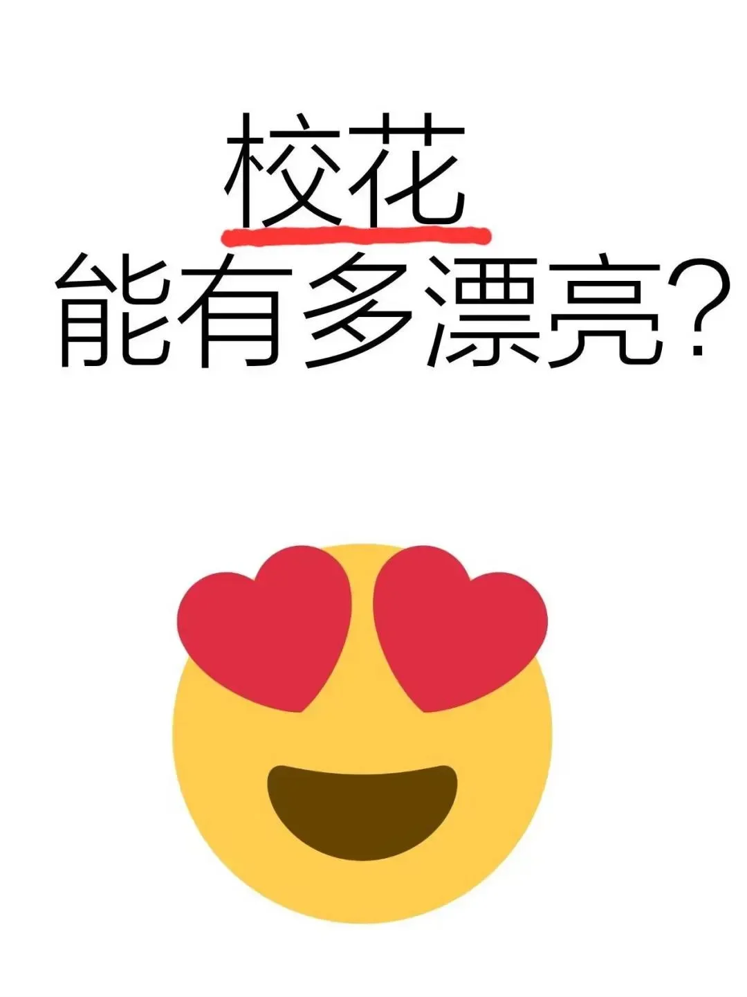 你们学校的校花能有多漂亮？