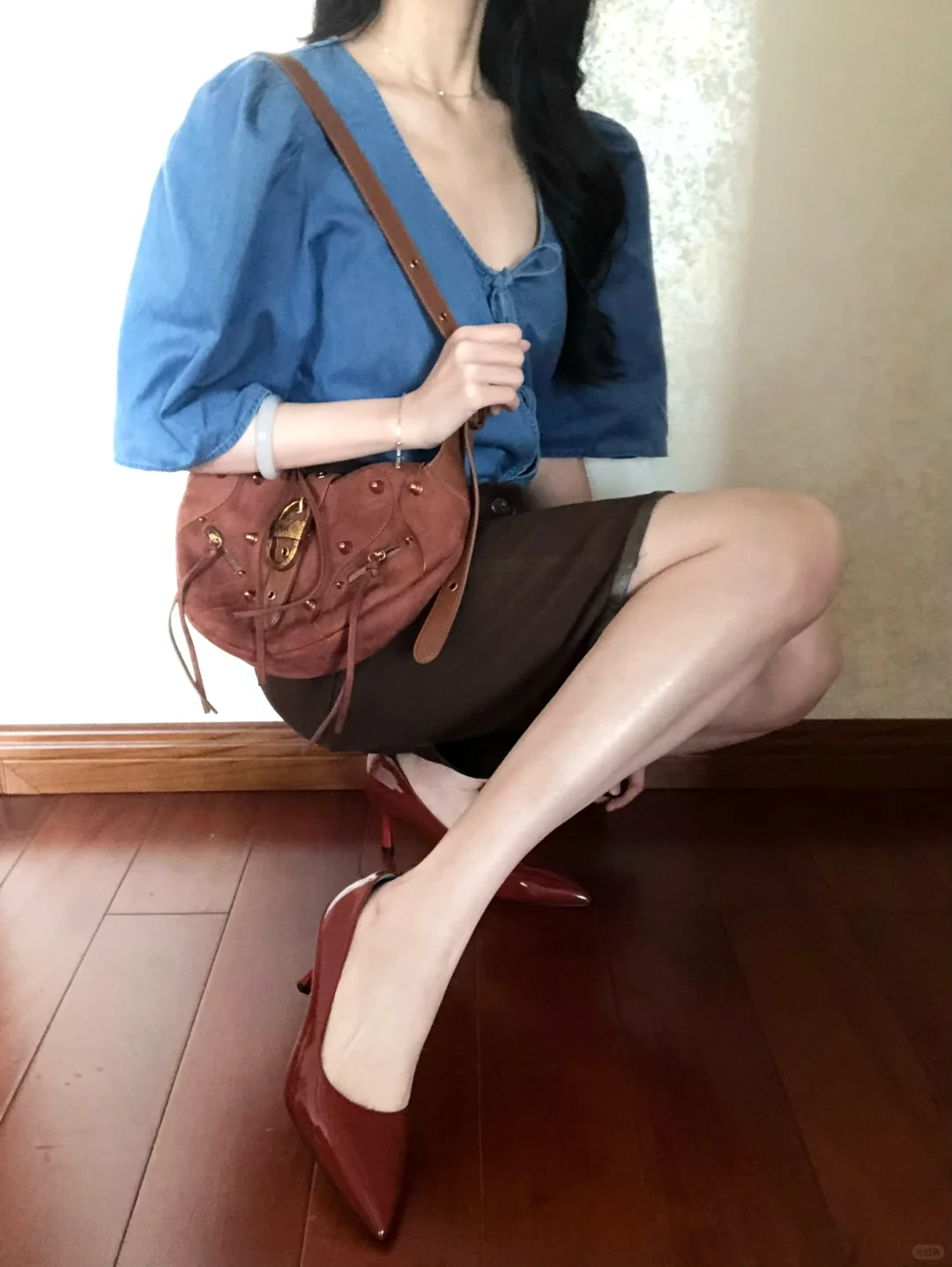 复古优雅 outfit l法国女作家通勤高跟鞋🧳
