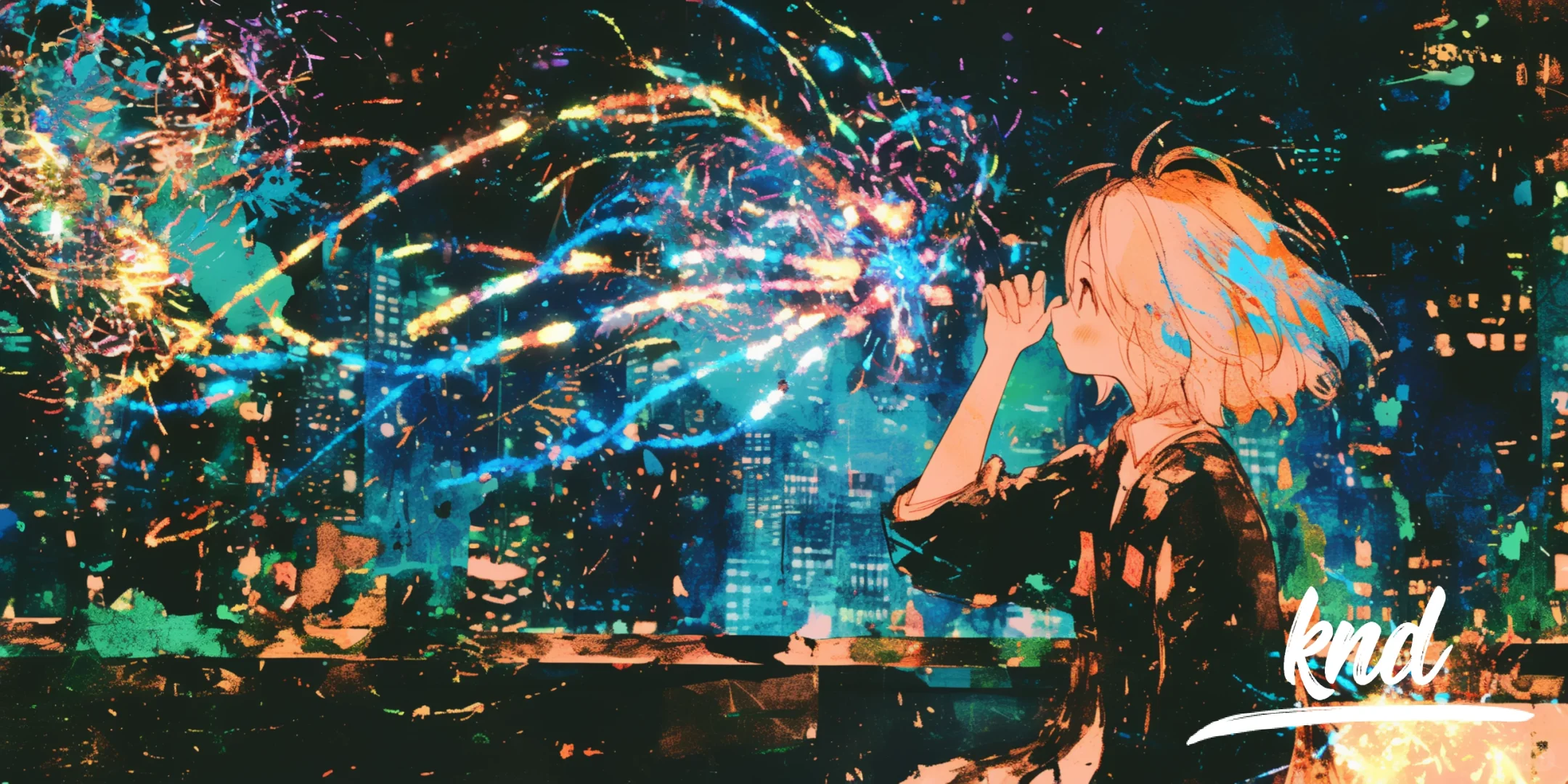 优秀插画分享：打上花火