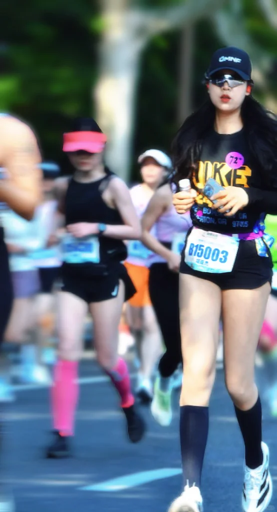 杭州女子半程马拉松摄影师真给力哇 写真集
