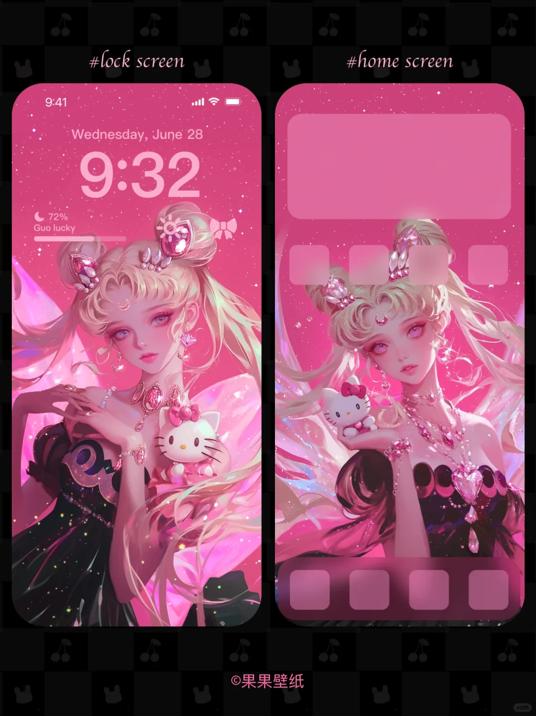 美少女战士联动Hello Kitty ✨壁纸组合