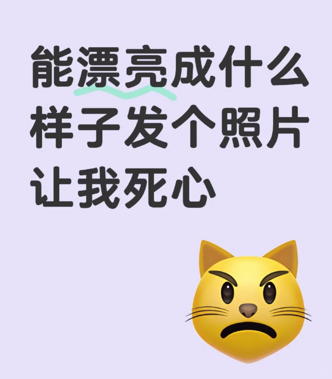 能漂亮成什么样子发个照片让我死心