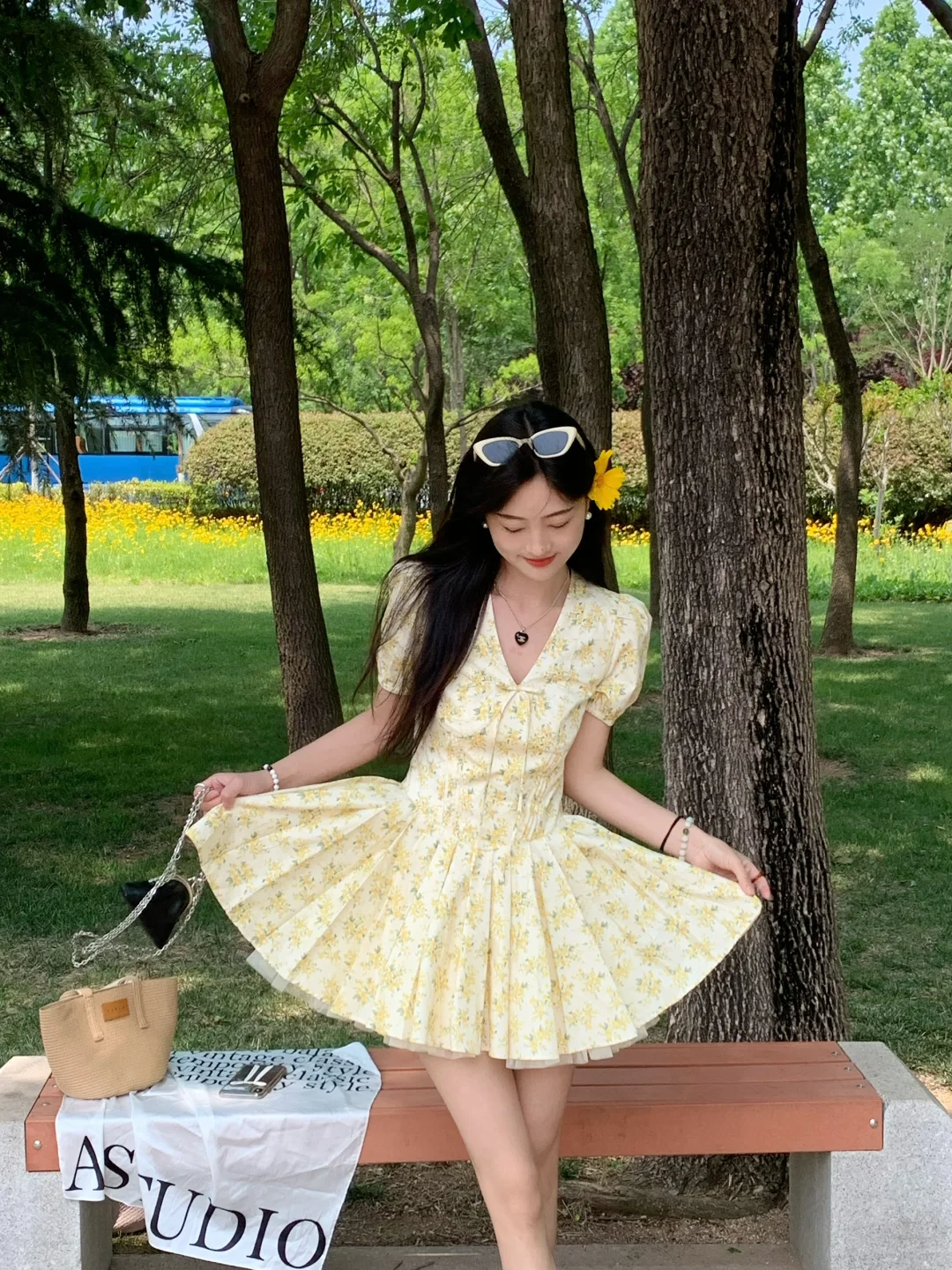 爱惨了这条碎花裙/版型太好看了8️⃣
