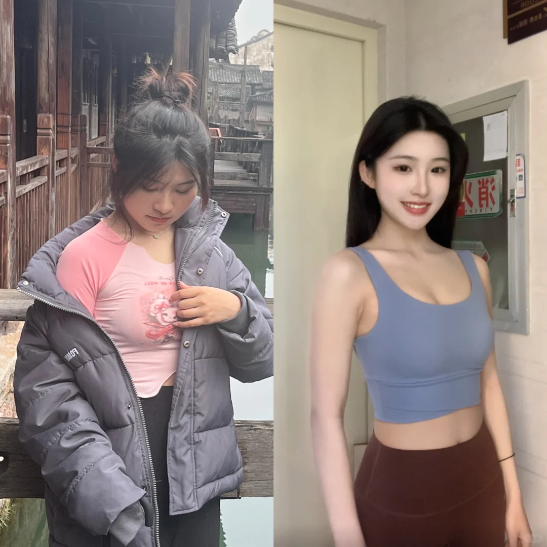 来直观感受一下160cm不同体重下的身材对比✨