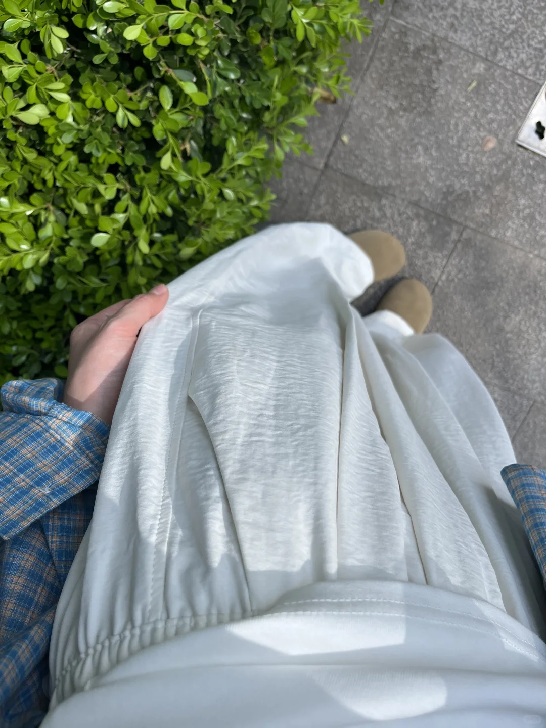 用缎面做内里～才是裤子不贴腿的关键！！！