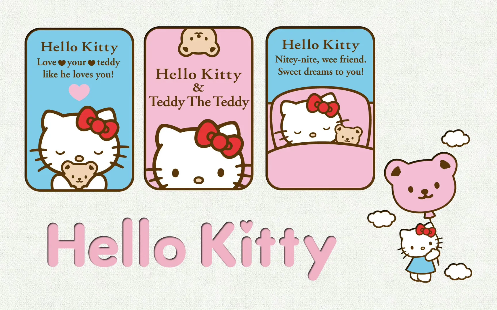 HelloKitty合集无水印电脑桌面高清壁纸图片