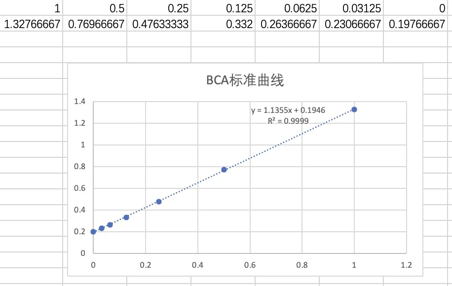 世界上最完美的BCA标准曲线！！！