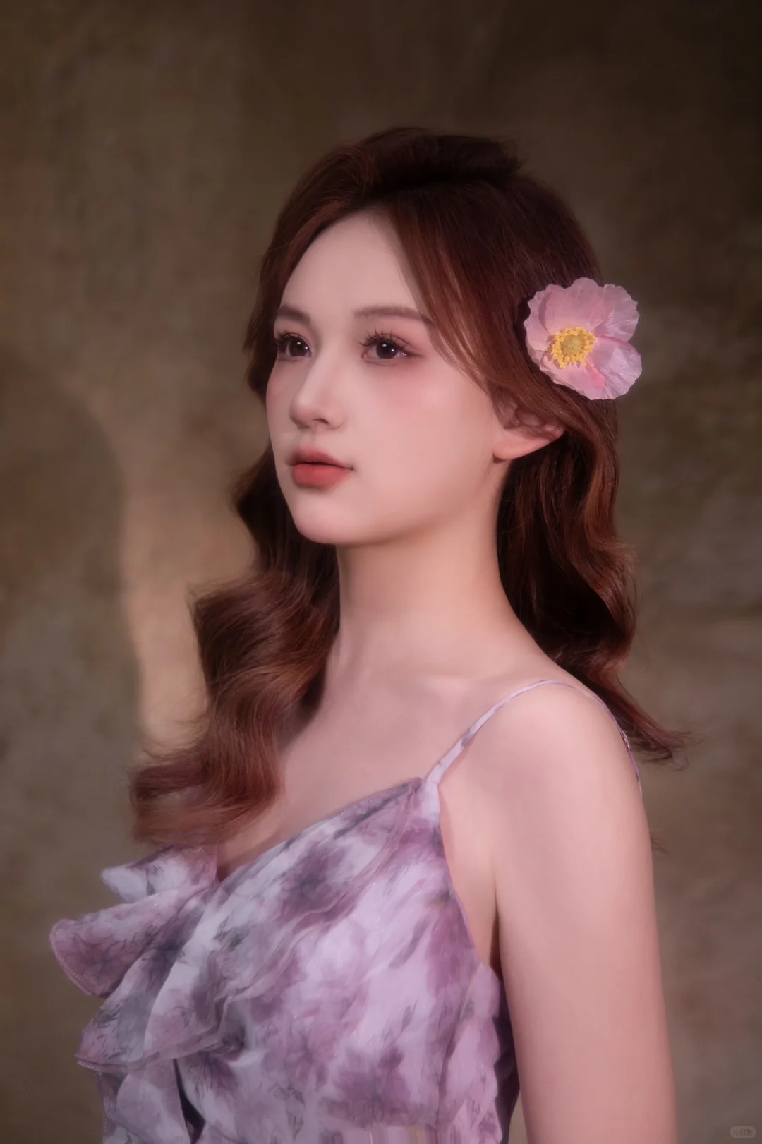 油画风美少女来也